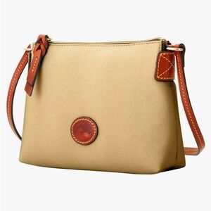 Dooney & Bourke Khaki Nylon Pouchette Crossbody Bag
